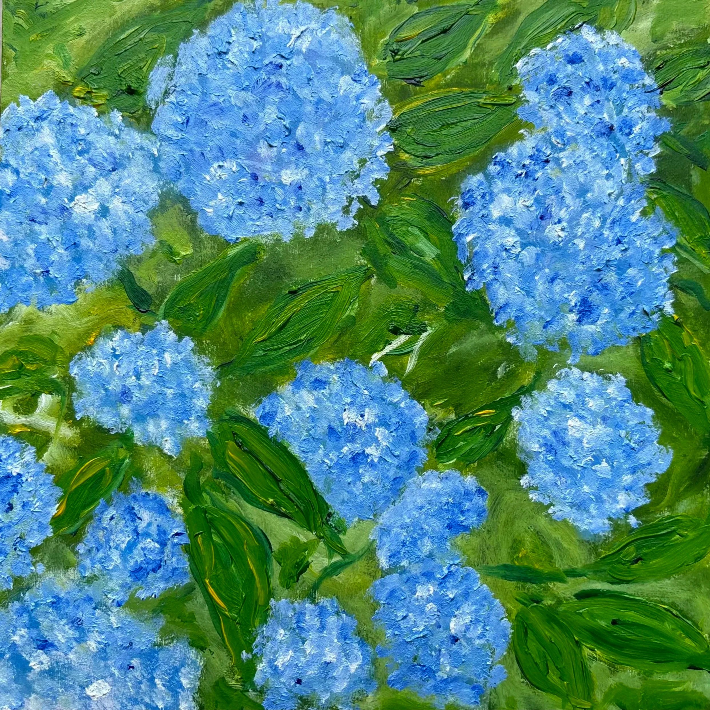 Duxbury Hydrangeas, 8x8, oil on panel.  SOLD
