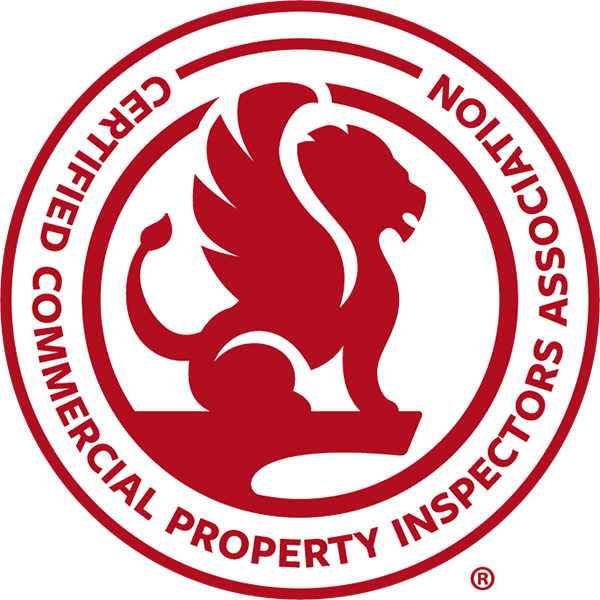 Logo of the California Certified Commercial Property Inspector Association, featuring a red lion with a crown, inside a circular border with the organization’s name.