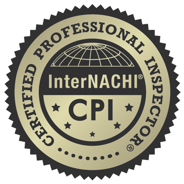 Seal for InterNACHI Certified Professional Inspector (CPI) featuring a globe and text.