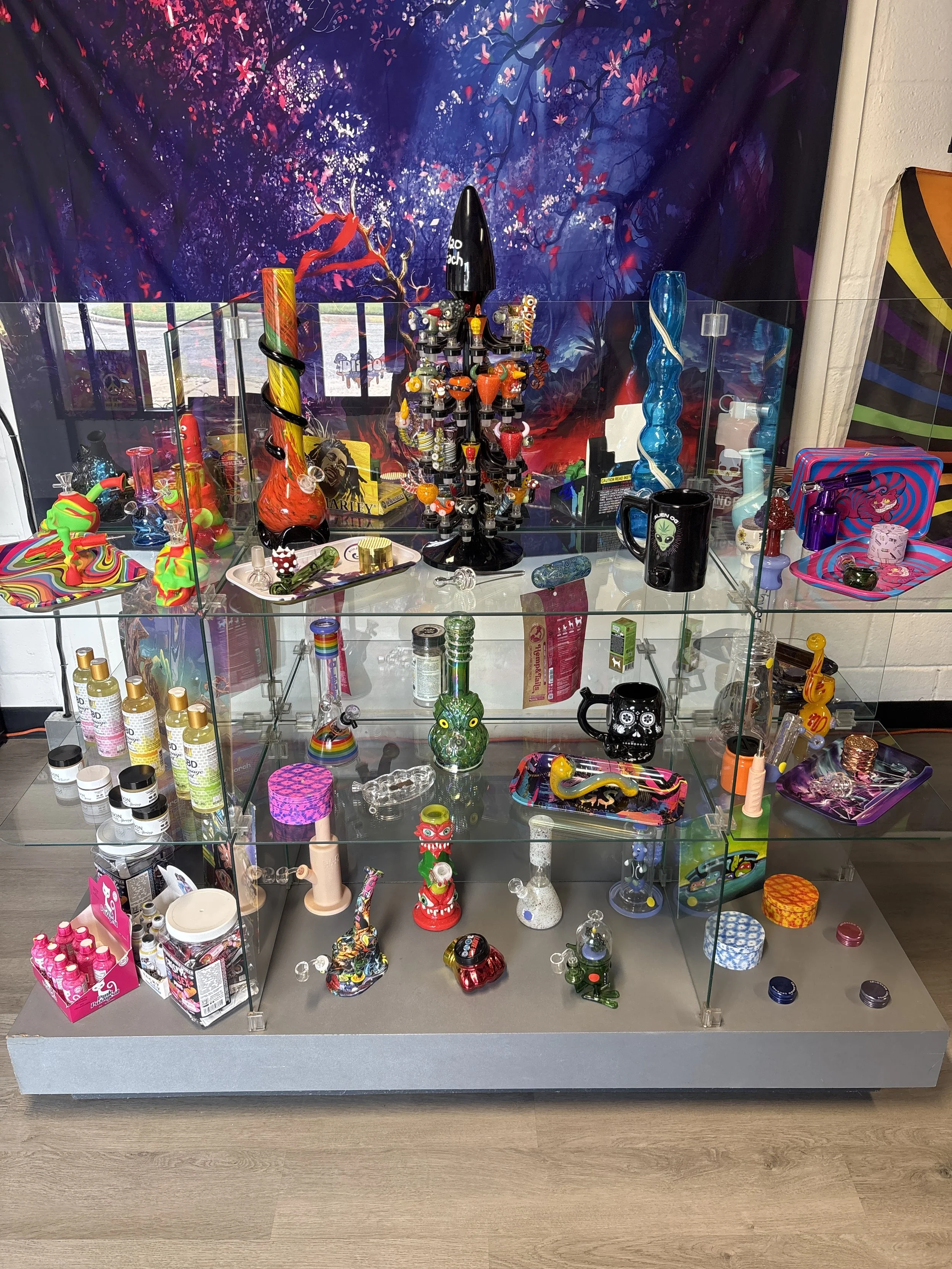 Various Pipes, Bongs, Grinders, Nectar Collectors, and more!