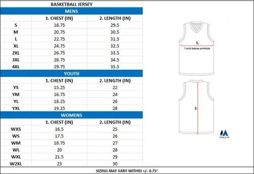 📣 Uniform Sizing Chart

We forgot to include the uniform sizing chart in our registration announcement&mdash;sorry about that!

Please review the attached sizing guide before placing your uniform order to help ensure you choose the best fit.

If you