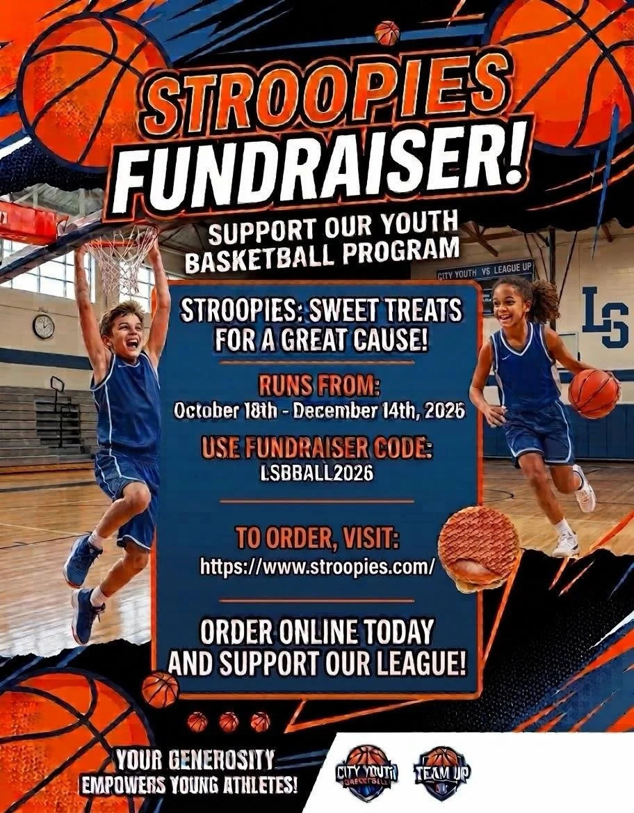 🧇🏀🍪 LSYB STROOPIES FUNDRAISER STARTS TODAY! 

Hey, LSYB families! Our Stroopies Fundraiser officially kicks off TODAY! 🎉

Looking for delicious holiday gifts? Stroopies make the perfect sweet treat to share with family, friends, teachers, and mor