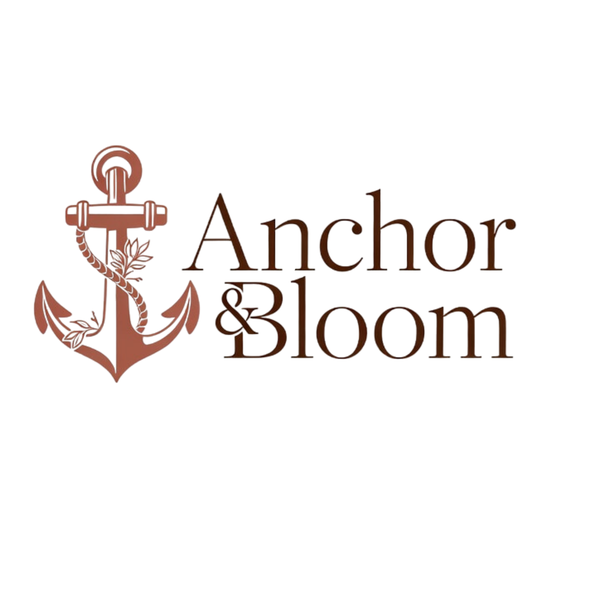 Logo for the Anchor Spa with an orange anchor and text design.