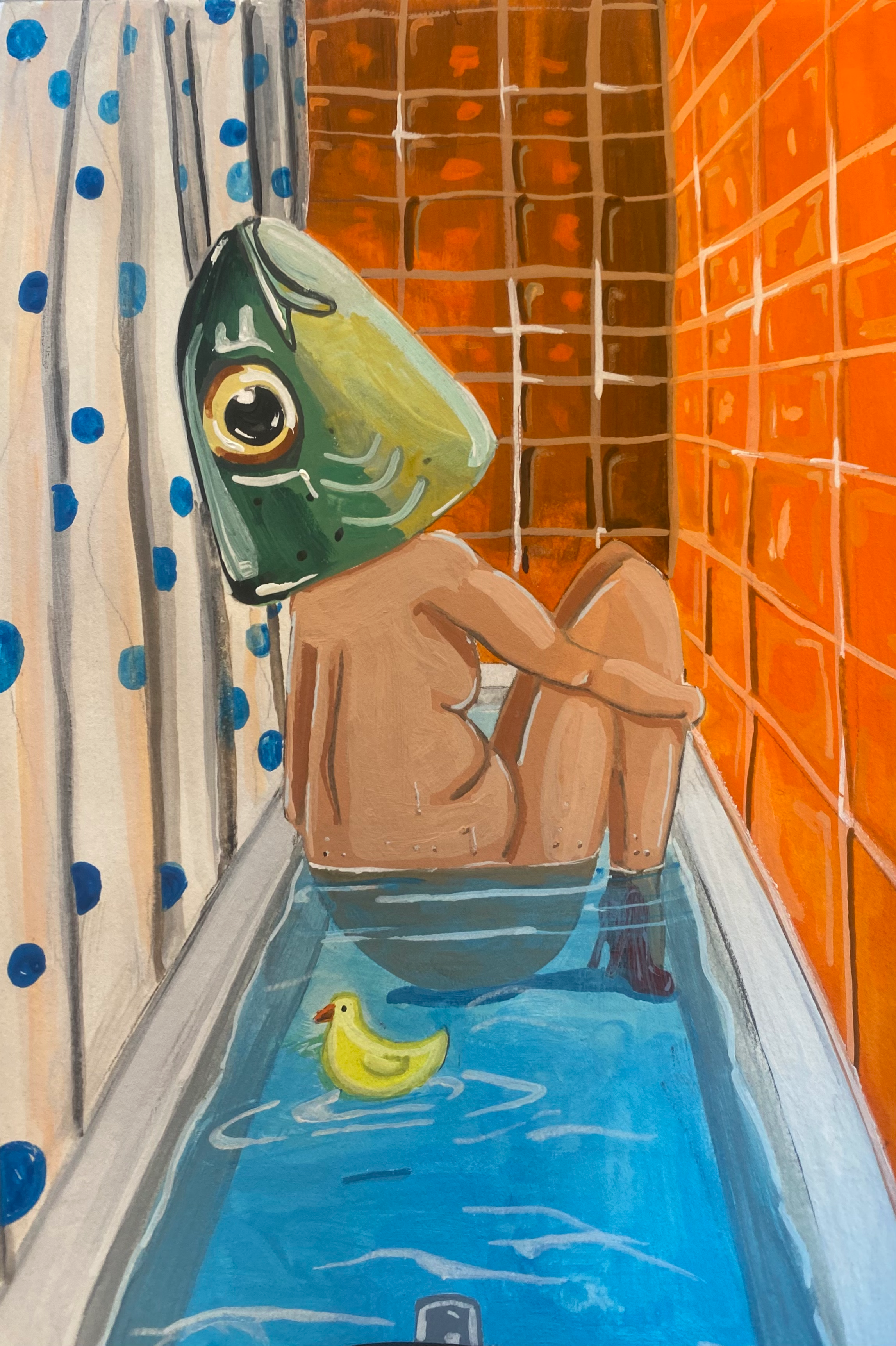 "Inside out"/ Jan 2025 / Gouache 