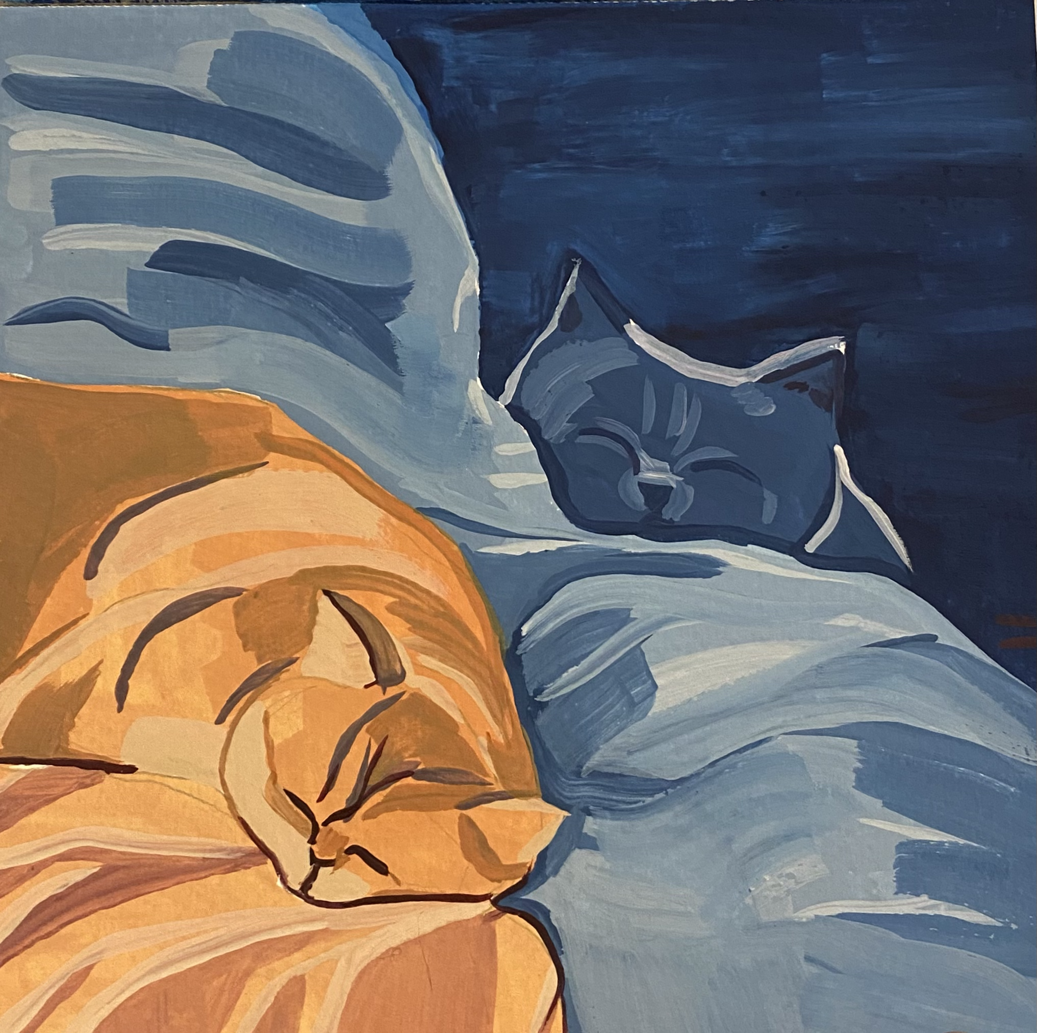 "Irv and Frank"/ Jan 2026 / Gouache  
