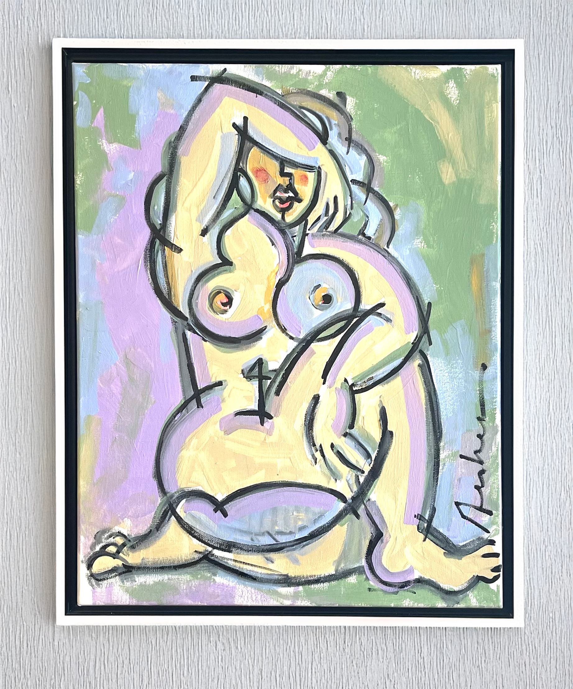 Cubist Nude, 16 x 20 inches