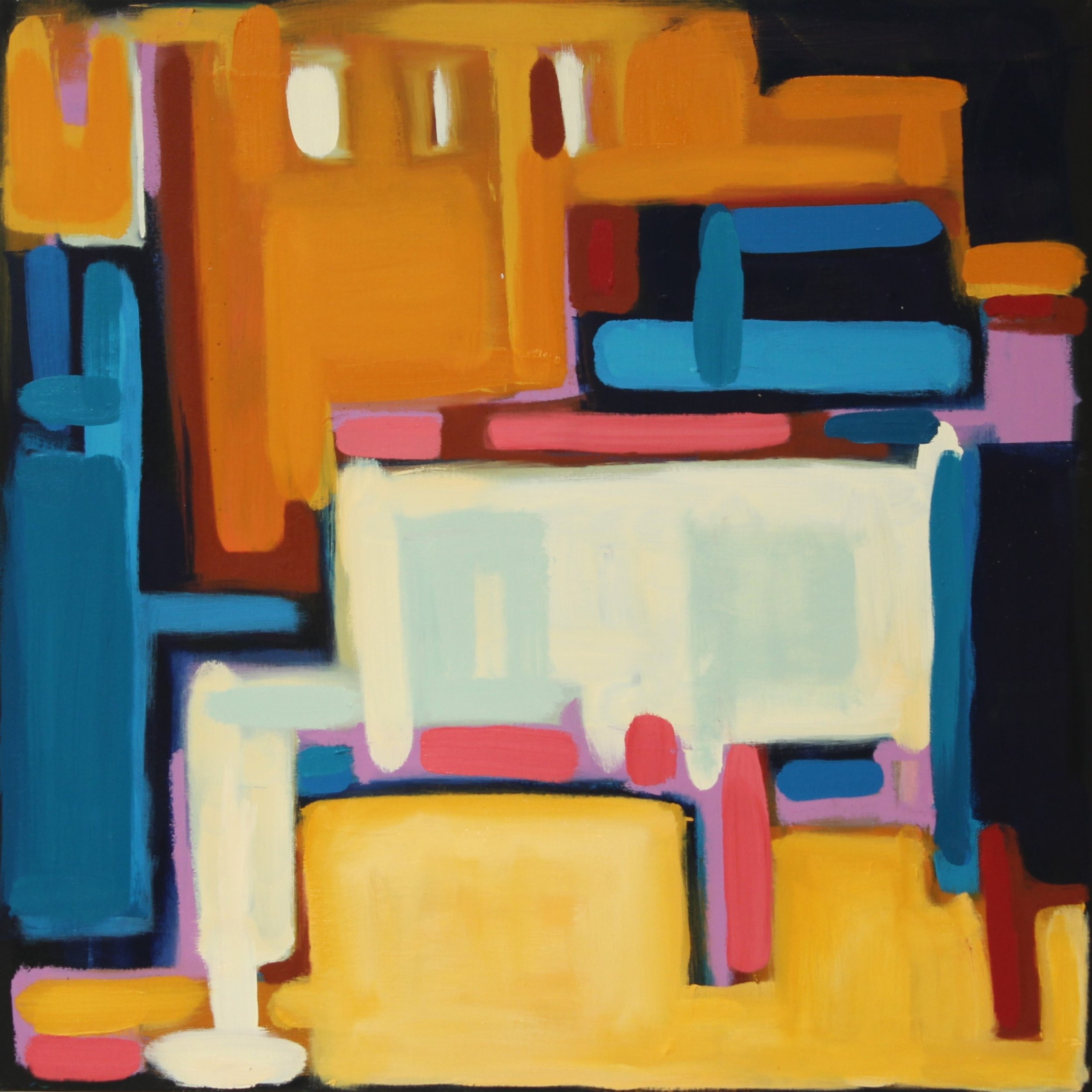 Comfort, oil on canvas, 24x24 inches