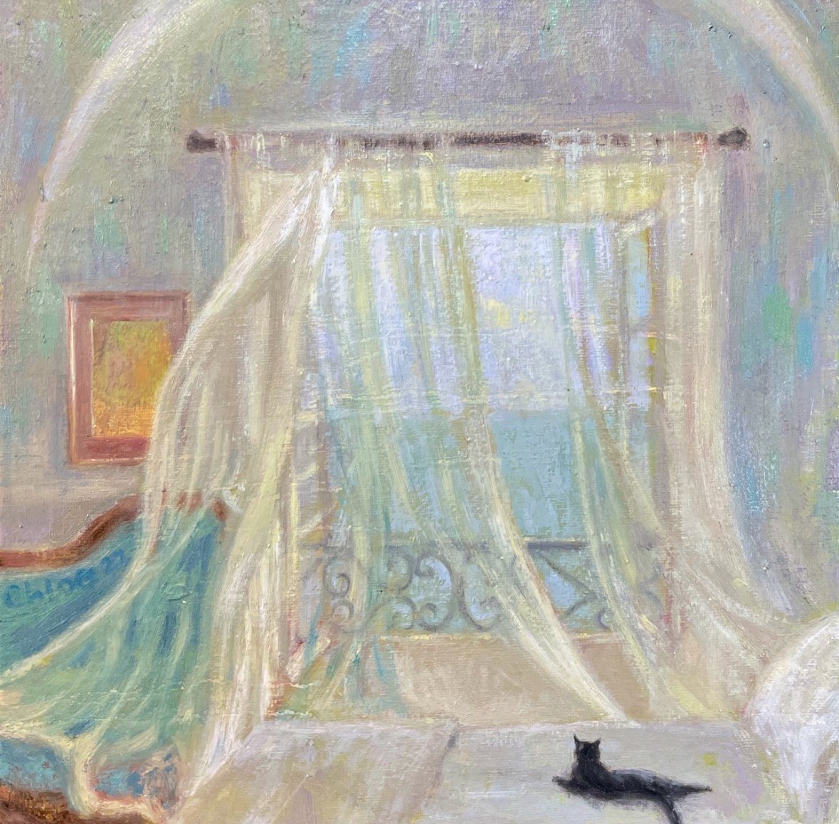 Window overlooking the Sea