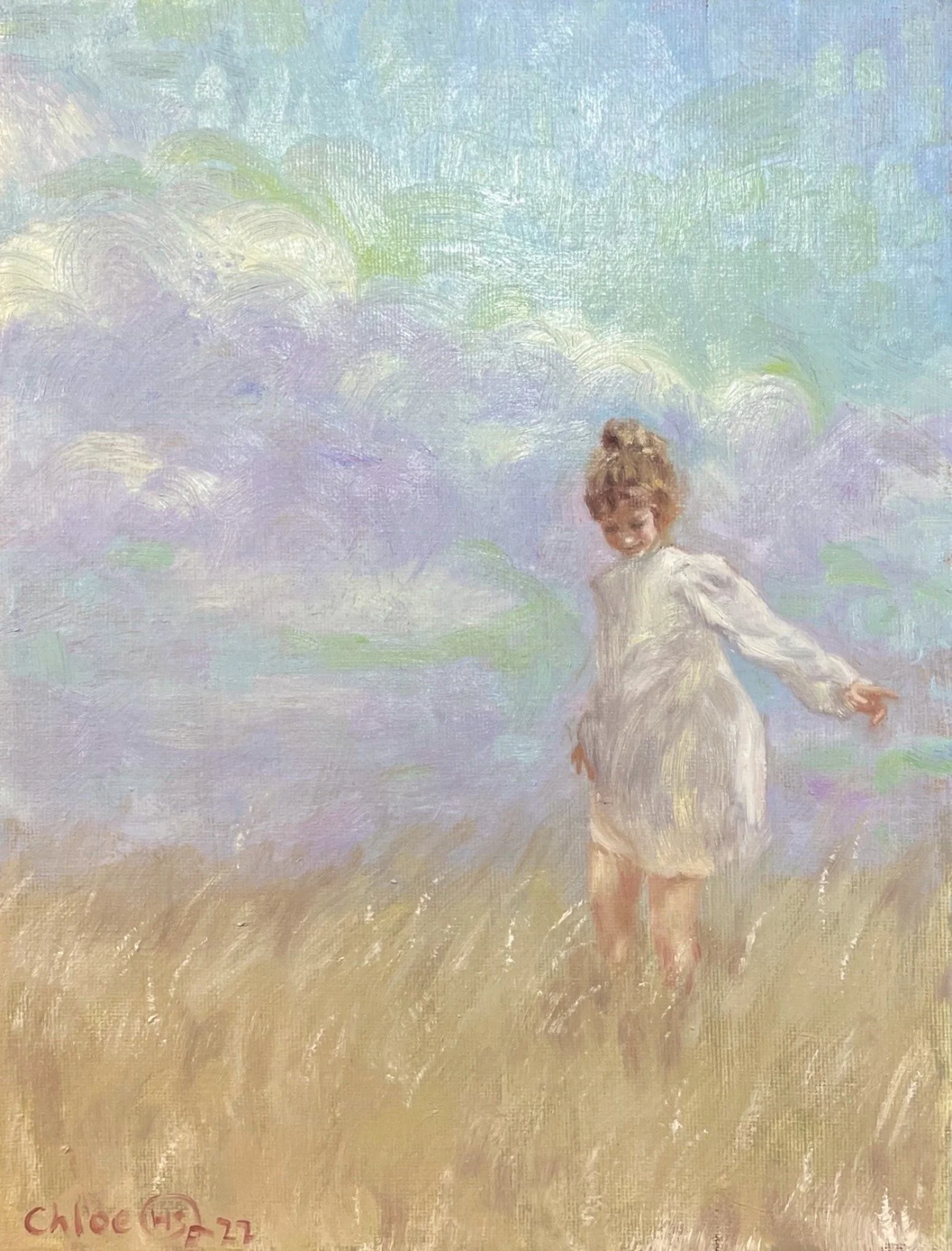 Girl on a Hill