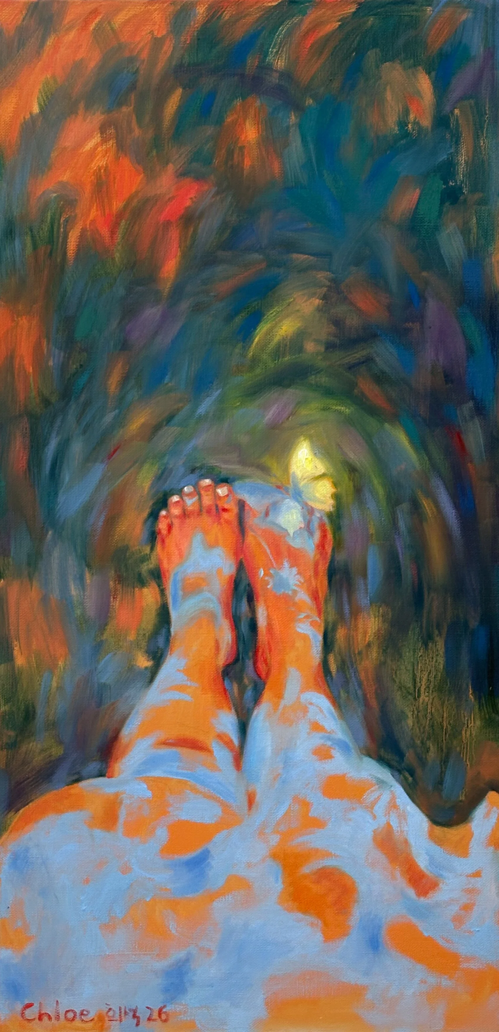 At Her Feet_12X24in_Oil on Canvas_2026 .jpg