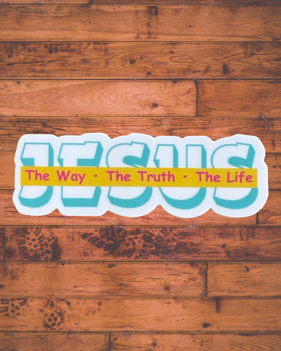 Jesus: The Way, The Truth, The Life Sticker