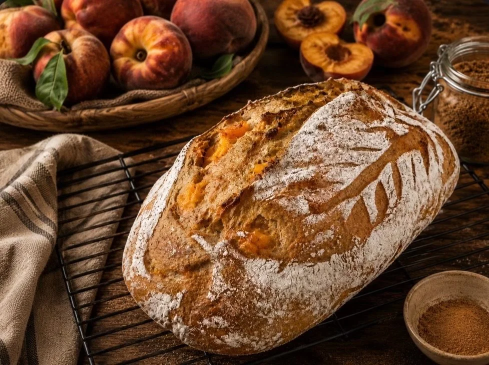 Cinnamon Peach Sourdough Delight