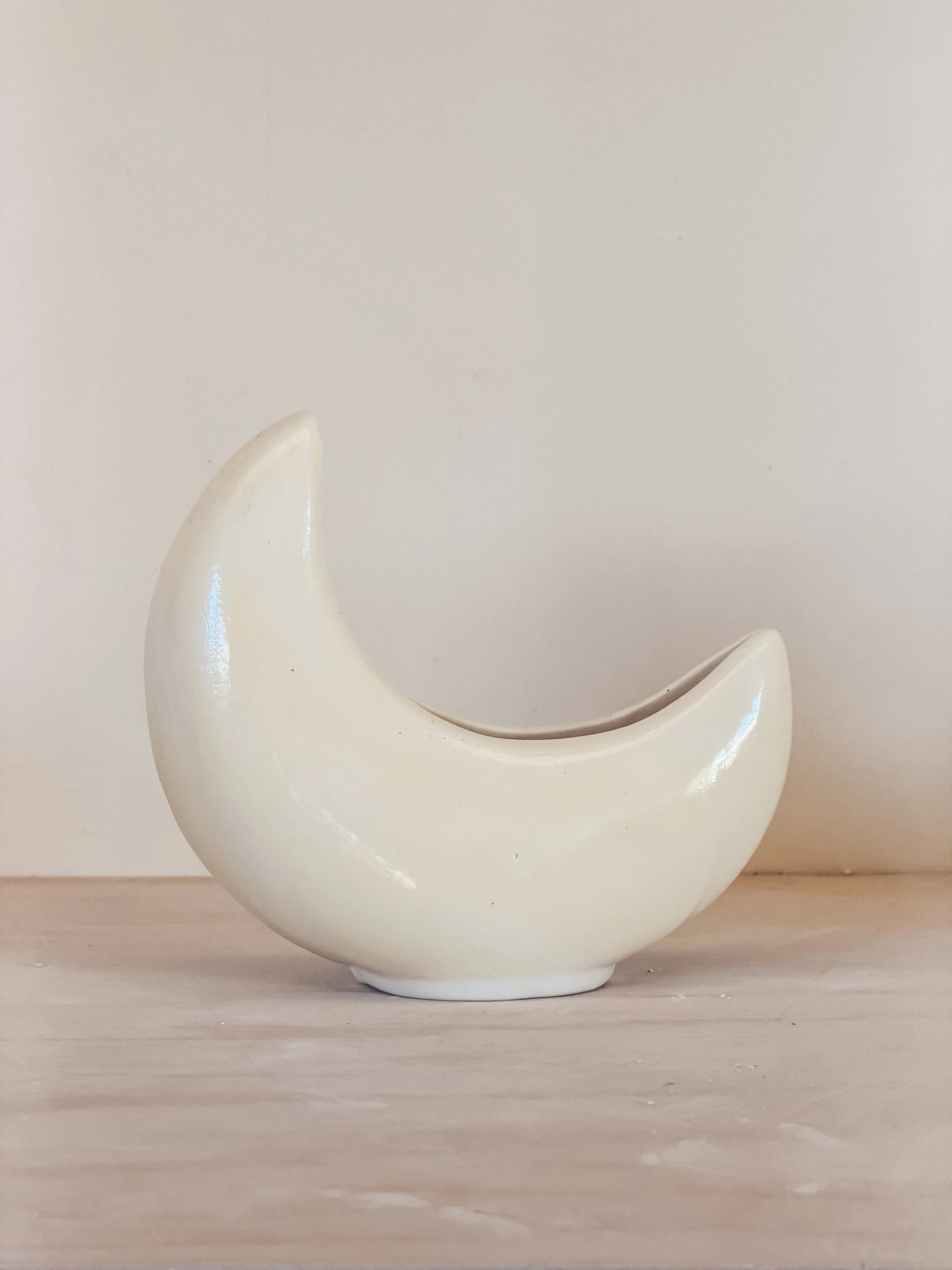 yellow moon vase
