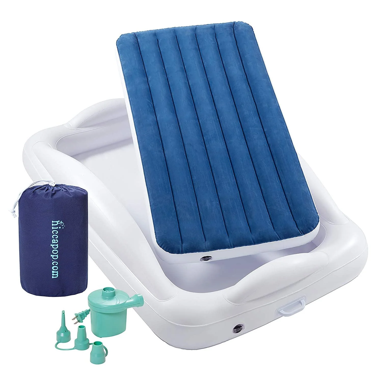 Inflatable Toddler Travel Bed with Safety Bumpers