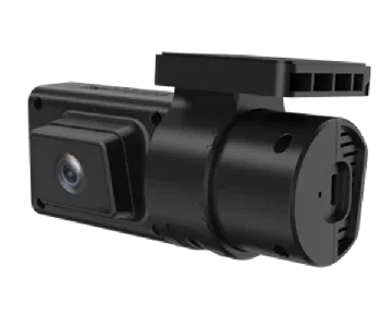 JC181 Dual Channel 4G Live View Dashcam with mounting bracket and lens.