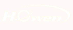 Logo with red background and white text that says 'H ow en' and a swoosh design.