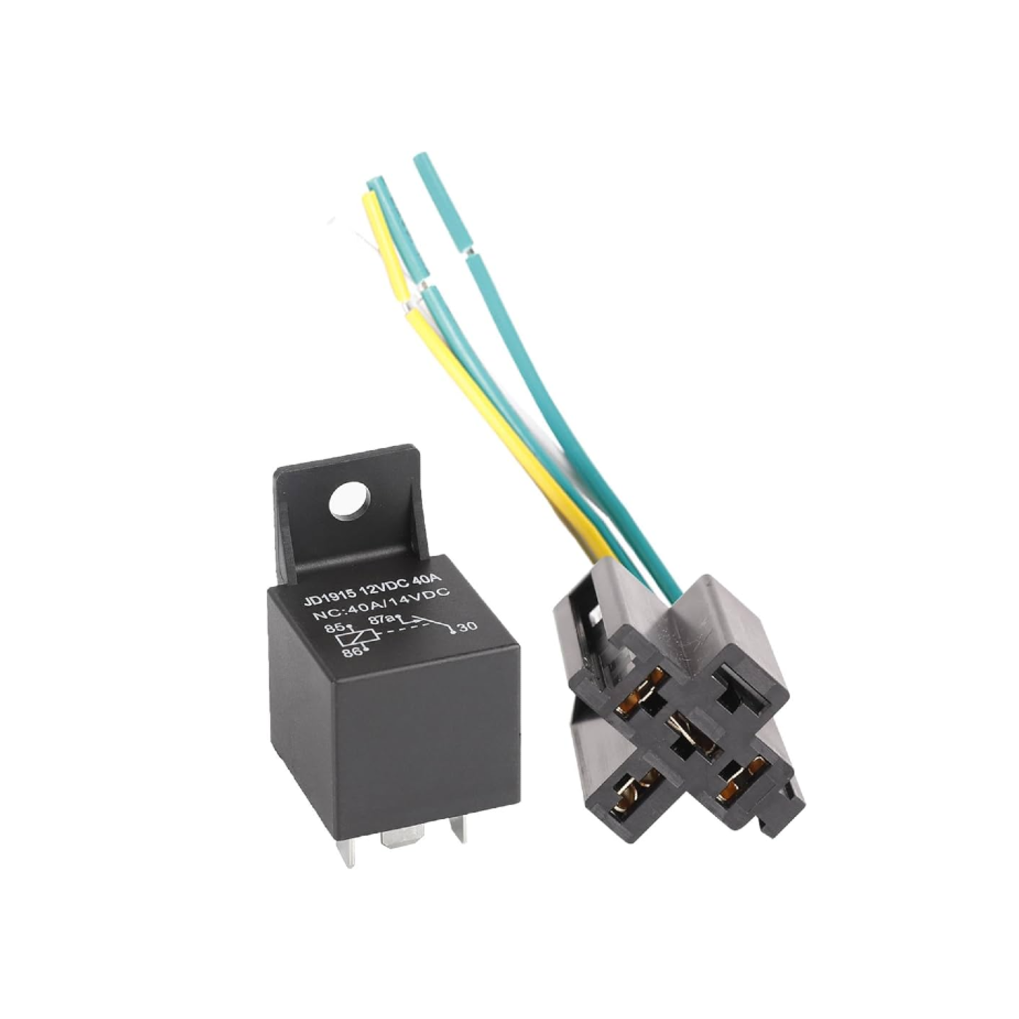 12V Heavy Duty Automotive Relay 4-Pin – Normally Closed (5 Pack)