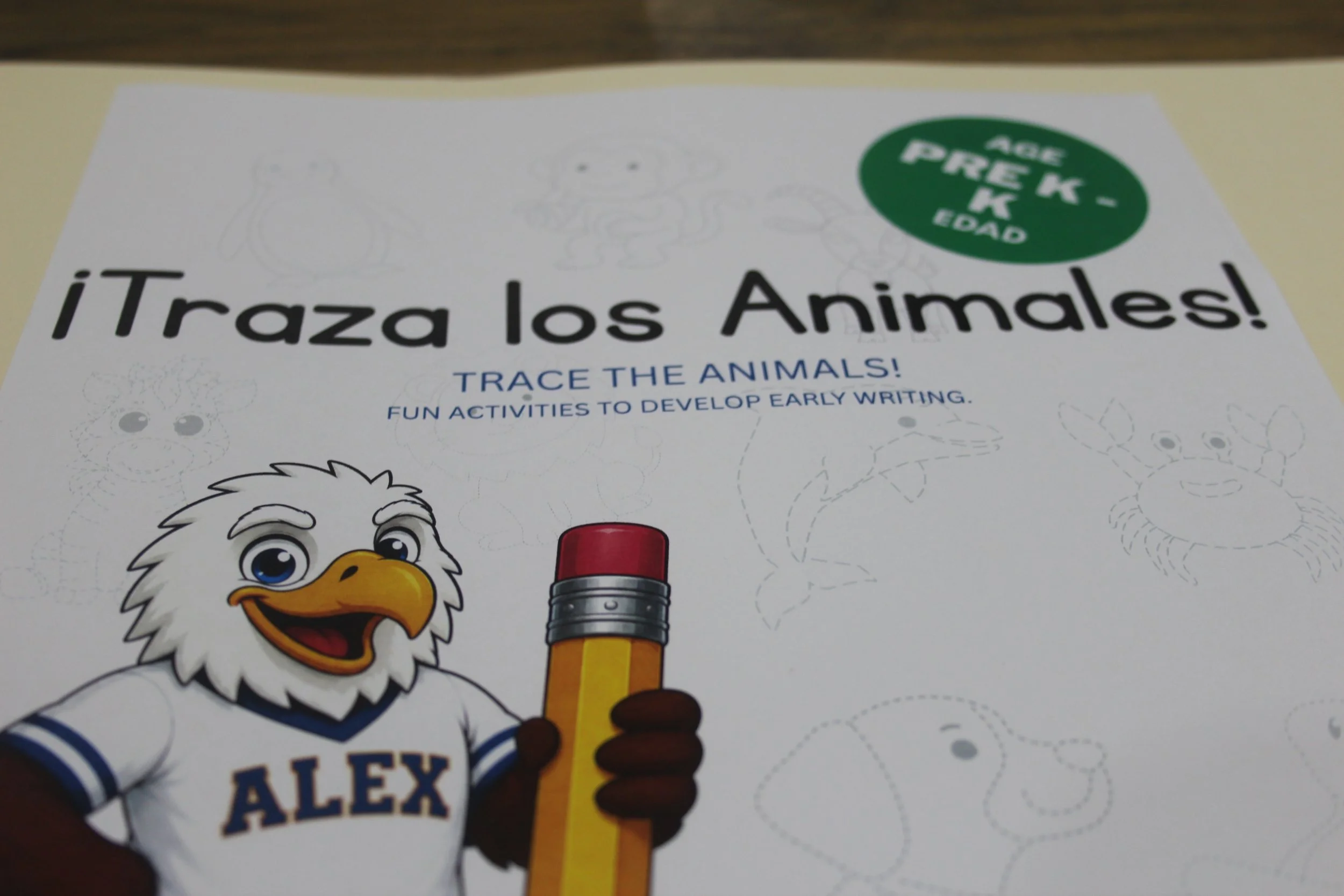 Animal Tracing Book / Traza los Animales Bilingual (preK-K) Digital Download