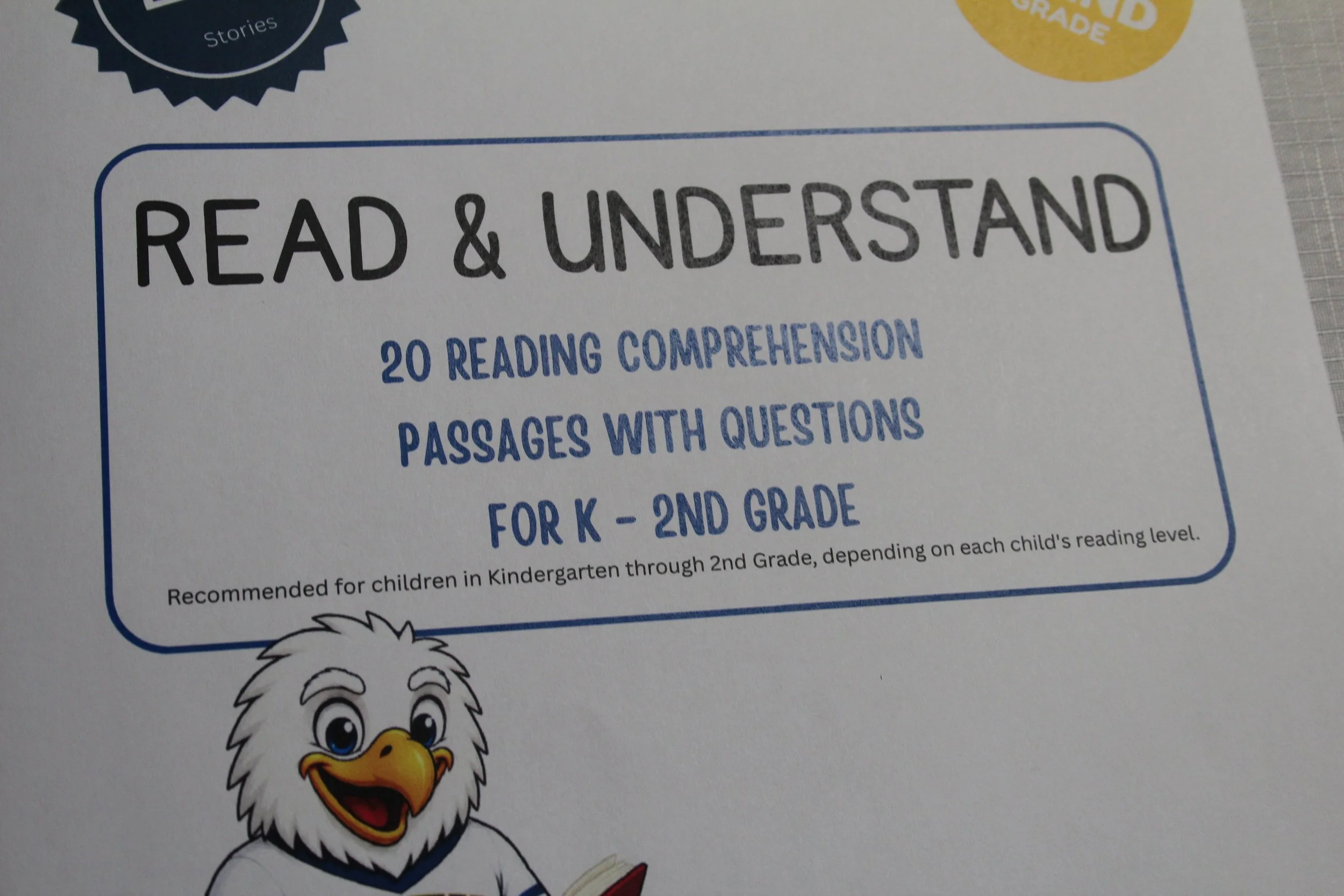 Read & Understand K-2nd Grade Short Stories (English)