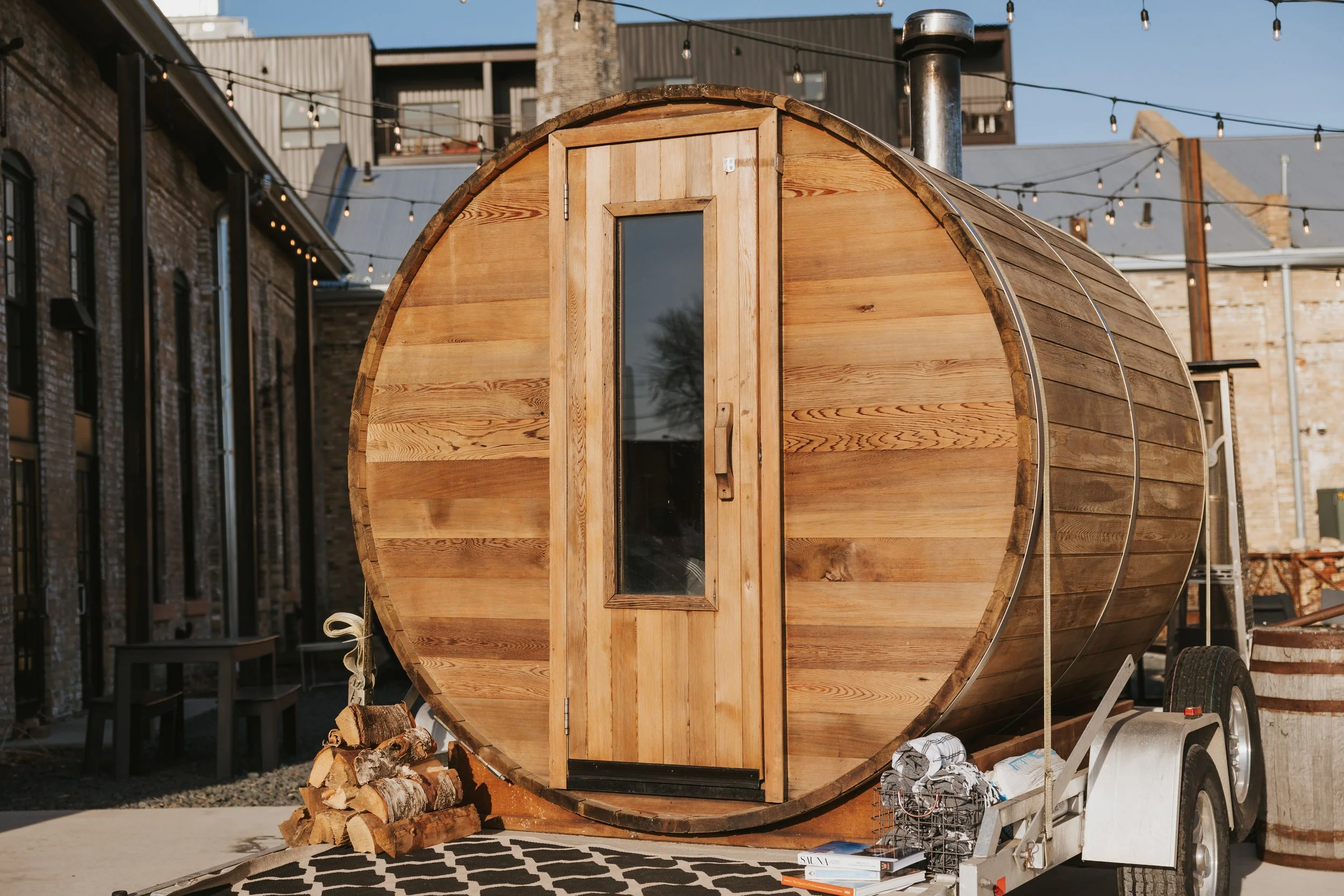 Log the Sauna at Drekker Brewing