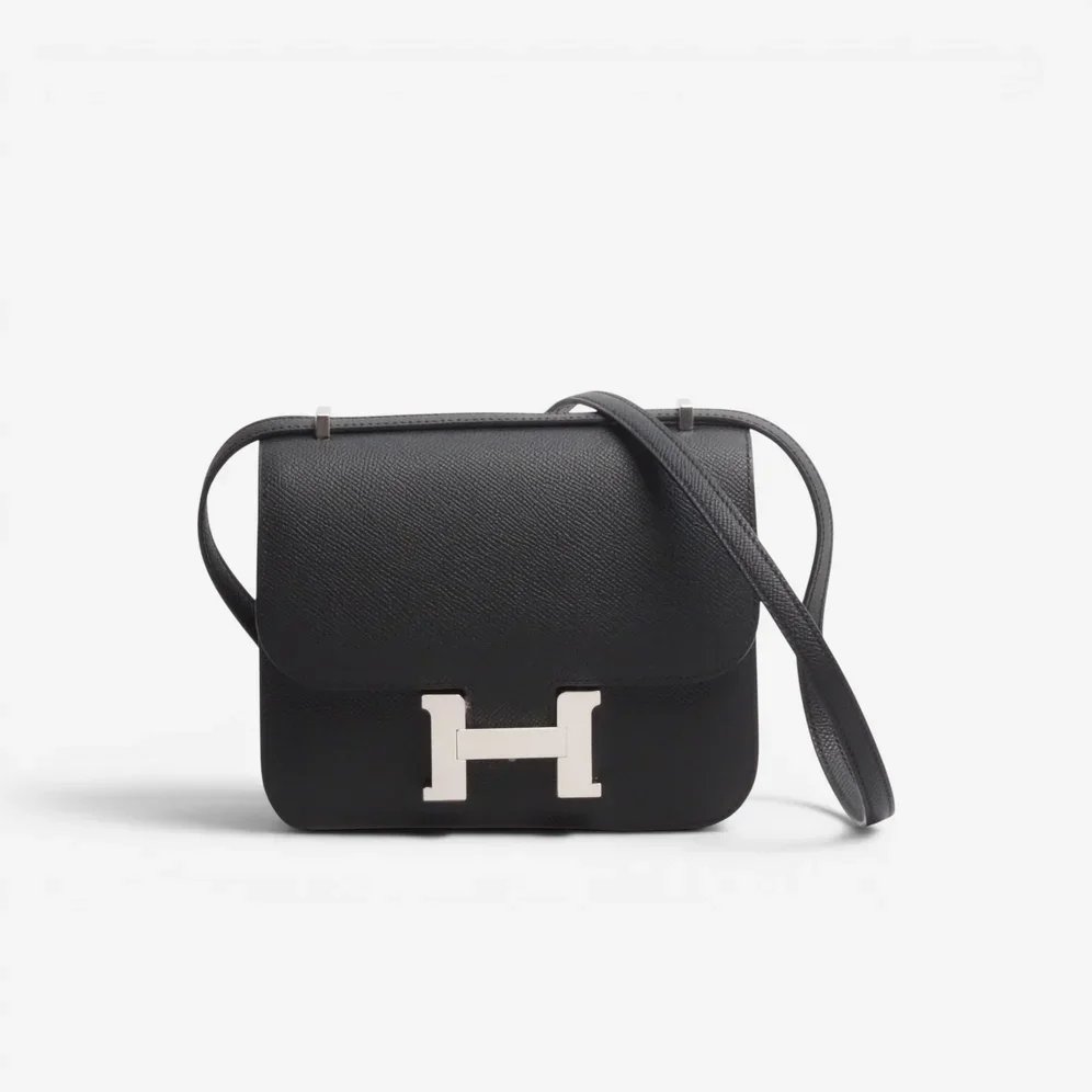Hermès Hermès Constance 18 Black Epsom Palladium Hardware Stamp G