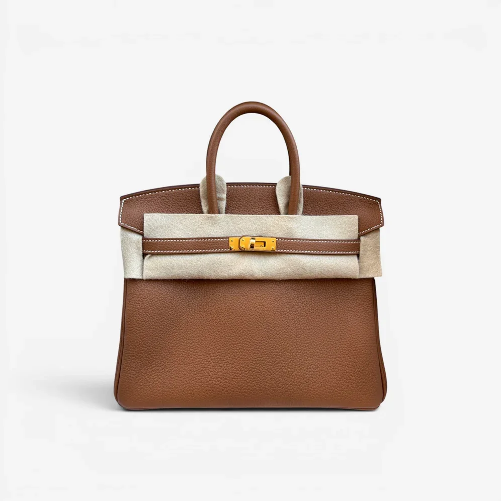 Hermès Birkin 25 Gold Togo Gold Hardware Stamp G