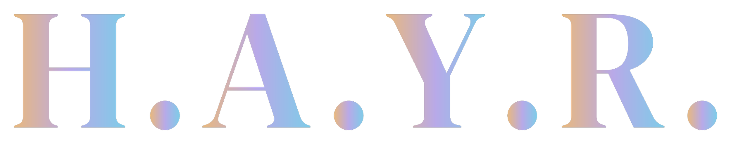 The logo of the How Are You, Really? (H.A.Y.R.) app with large, colorful, stylized letters spelling out H.A.Y.R.