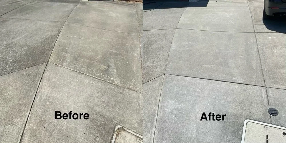 Side Parking Area Before & After