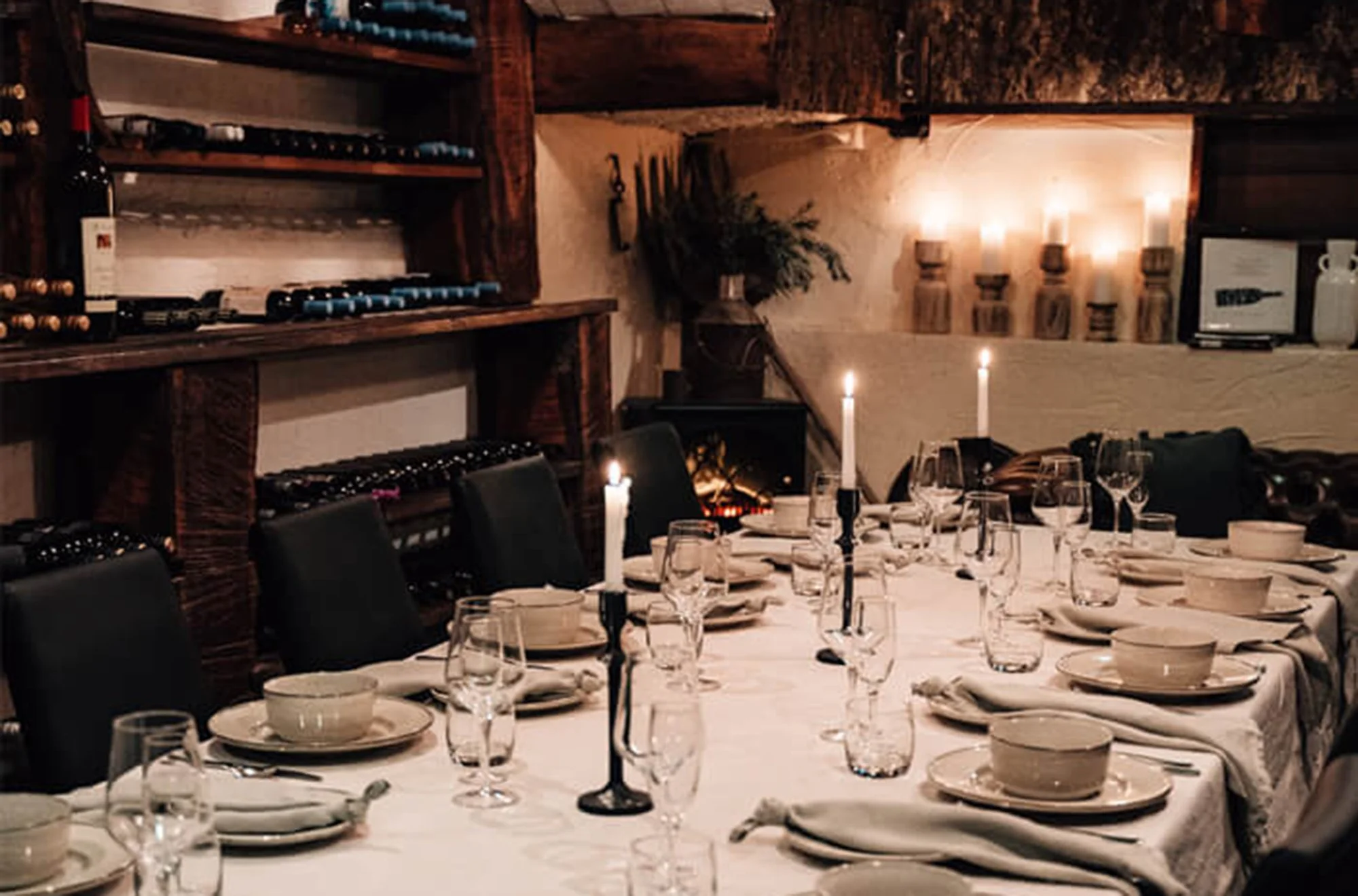 Photo of dining table set up for a birthday party at the lord lyndoch
