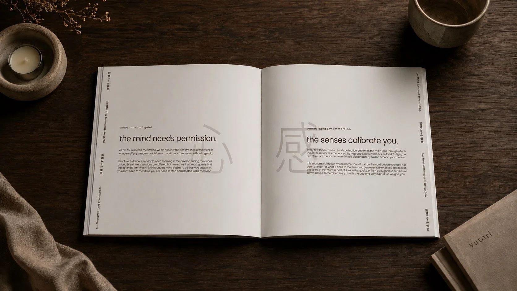 EDITORIAL_The Yutori Coffee Table Magazine is a editorial project that shares stories about philosophy, architecture, nature and concious living.
