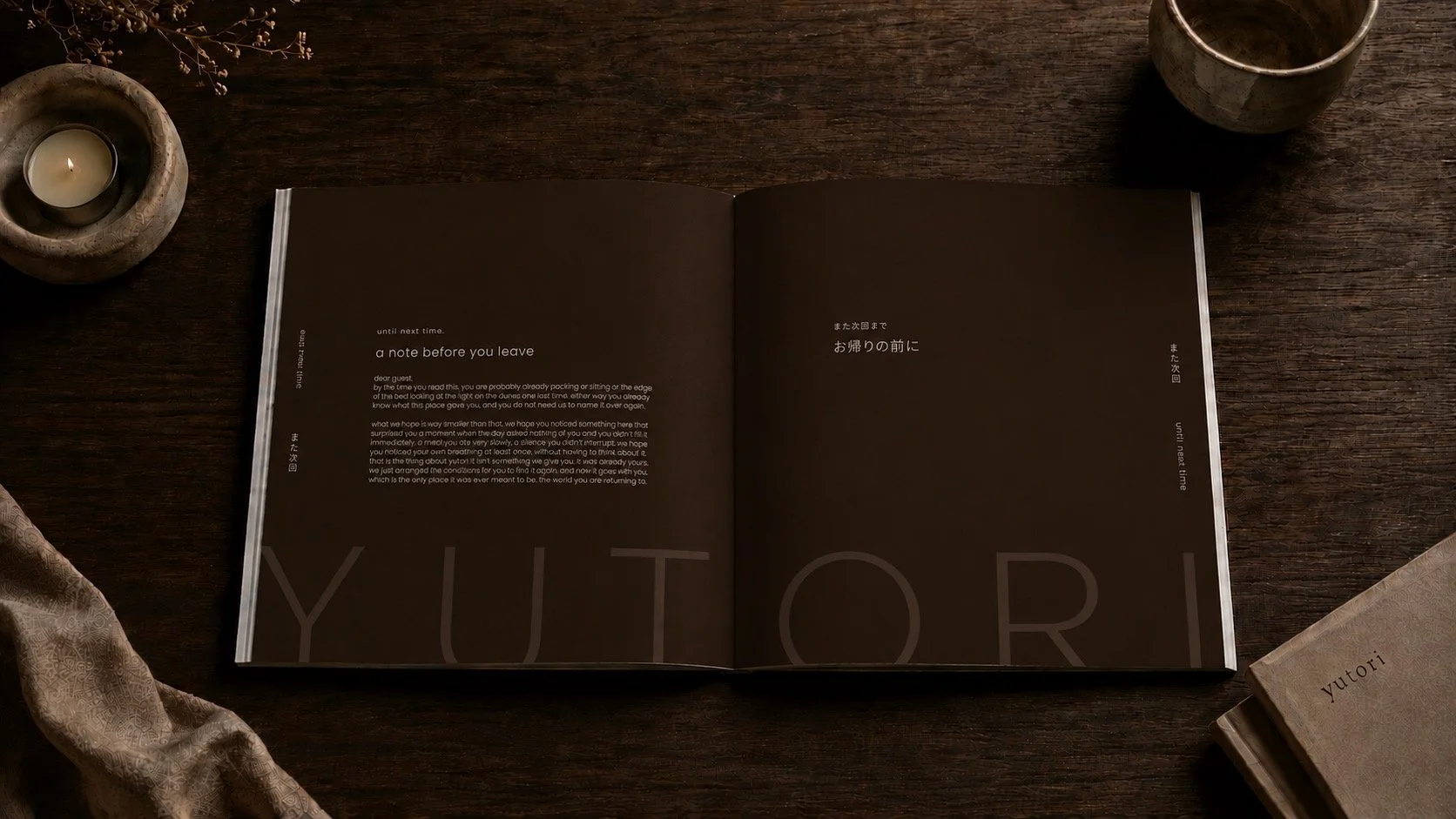 EDITORIAL_The Yutori Coffee Table Magazine is a editorial project that shares stories about philosophy, architecture, nature and concious living..