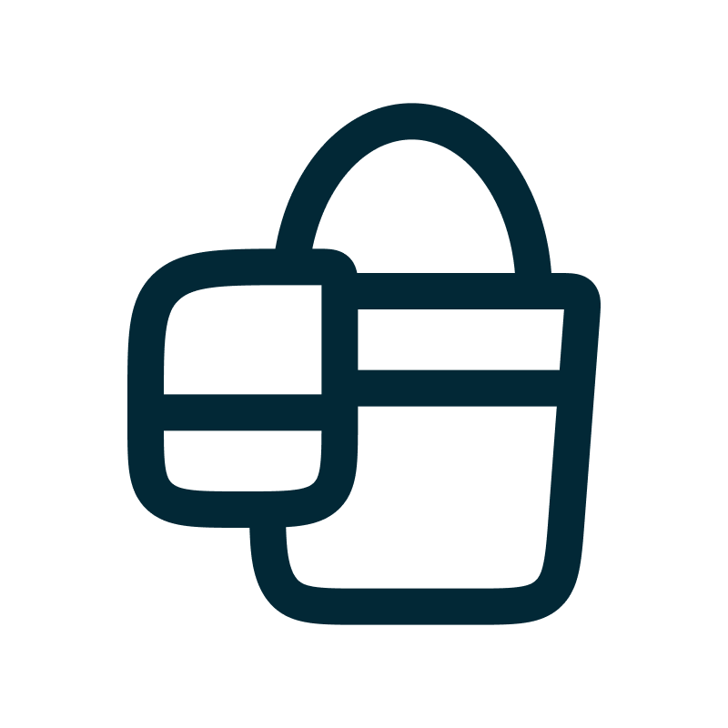 Outline of a padlock with a keyhole symbol.