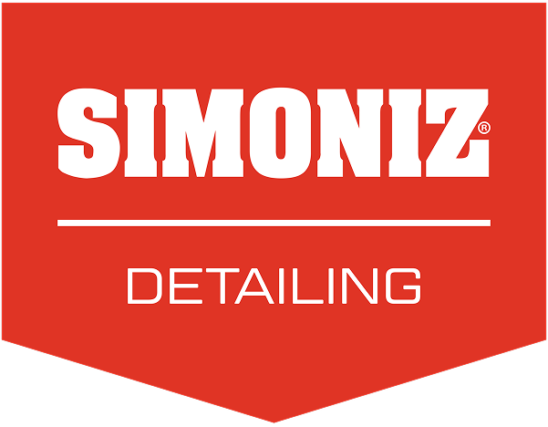 SIMONIZ Brand logo with the word 'DETAILING' below it on a red background.
