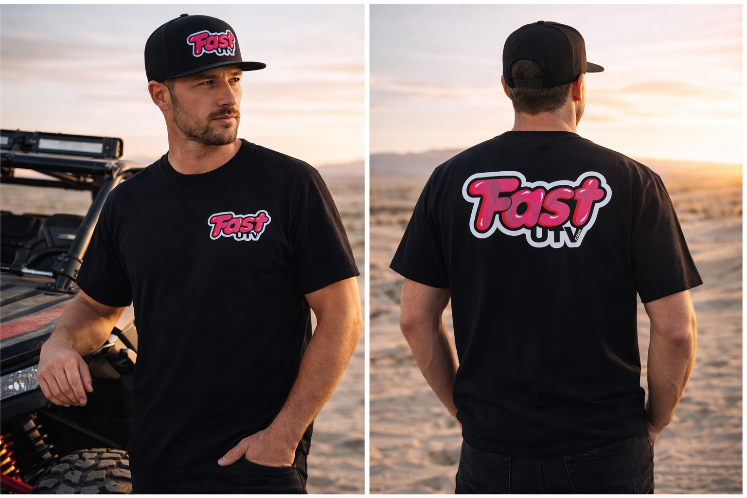 black short sleeve t shirt fast utv.png