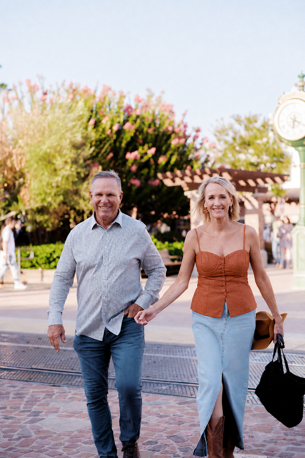 Jeff and Jenny walking through downtown SJC