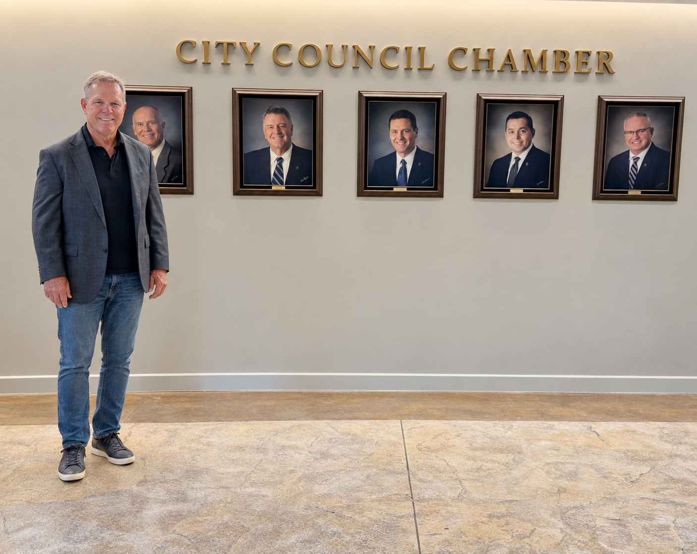 Jeff at City Hall