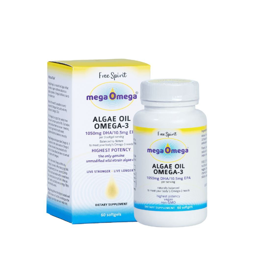 Free Spirit Mega Omega - Algae Oil – 60 Soft Gels