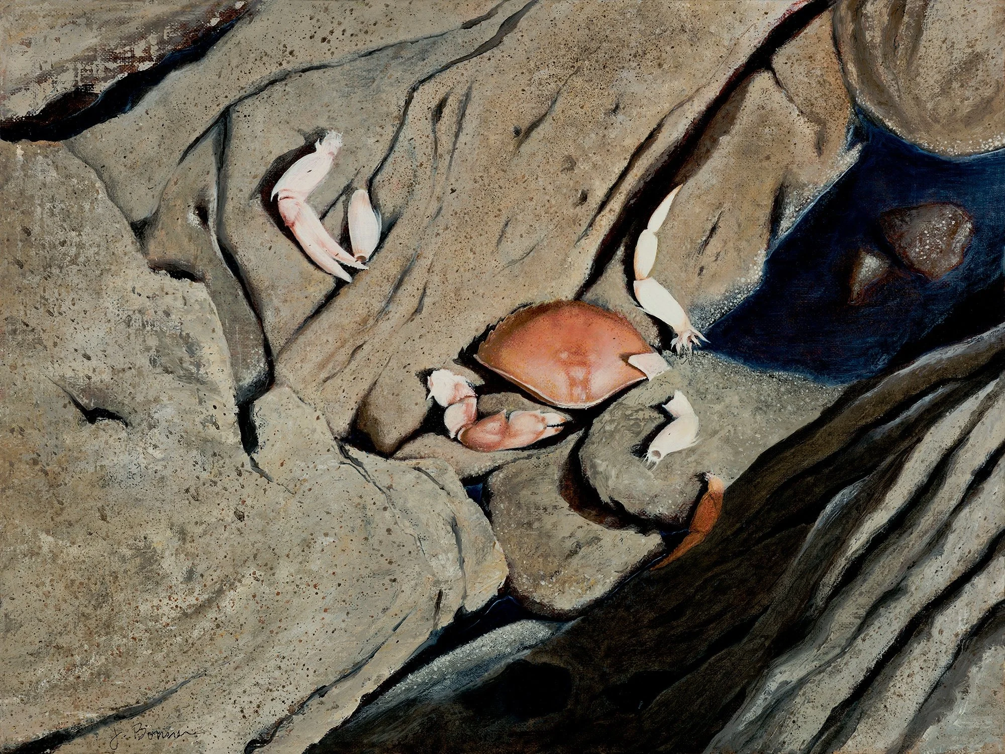 Remnants (oil on linen mounted panel) SOLD