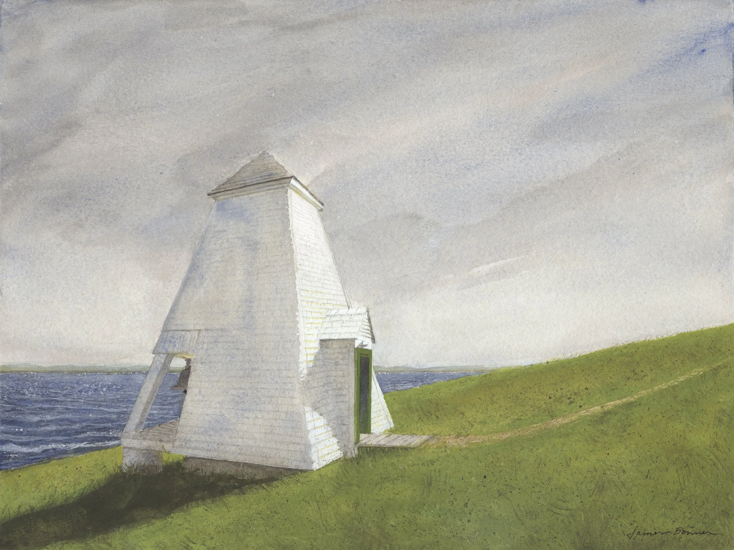 On the Penobscot, 2022 (watercolor and gouache on paper) 16 x12 in. unframed / 20 x 24 framed / $4,000