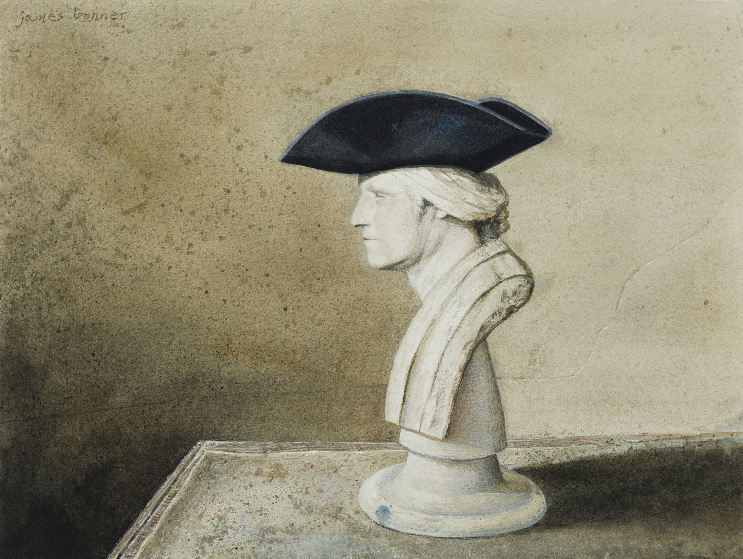 The General's Hat, NC Wyeth Studio, 2023 (watercolor and gouache on paper) SOLD