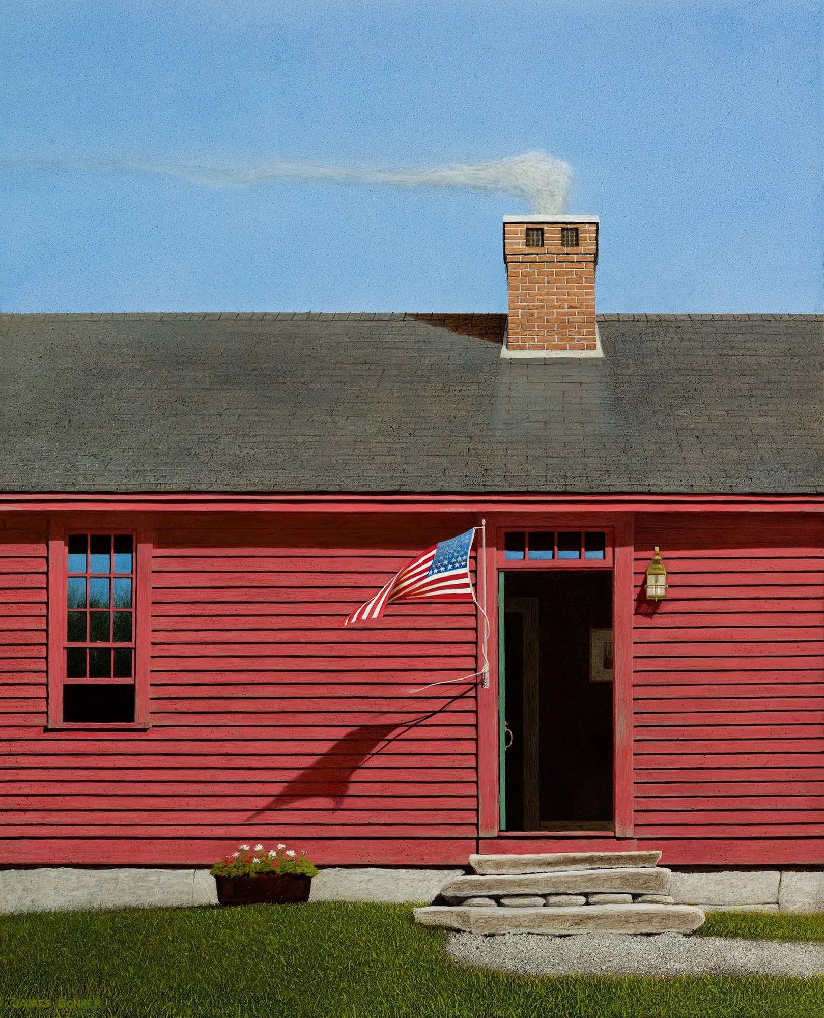 Morrison House, 2020 (egg tempera on panel) SOLD