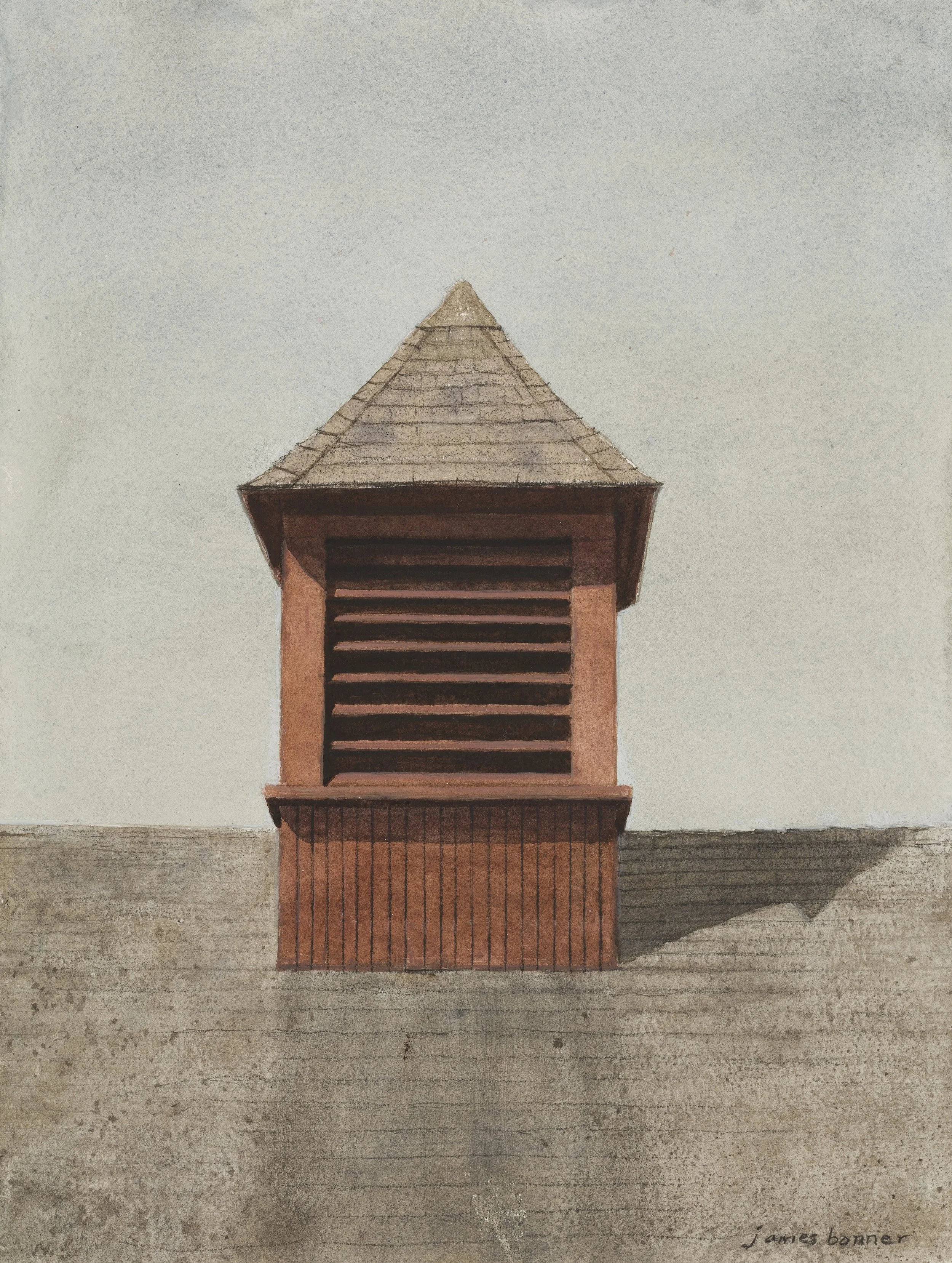 Cupola, Kittery Point, Maine, 2024 (watercolor and gouache on paper) SOLD