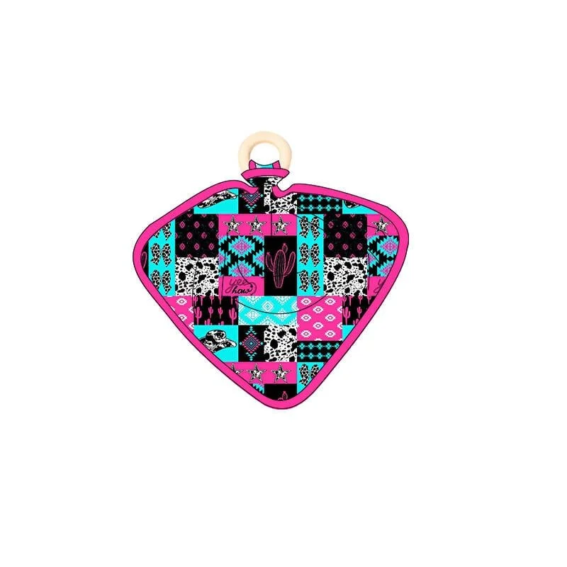 Western Patchwork Lovey- Pink