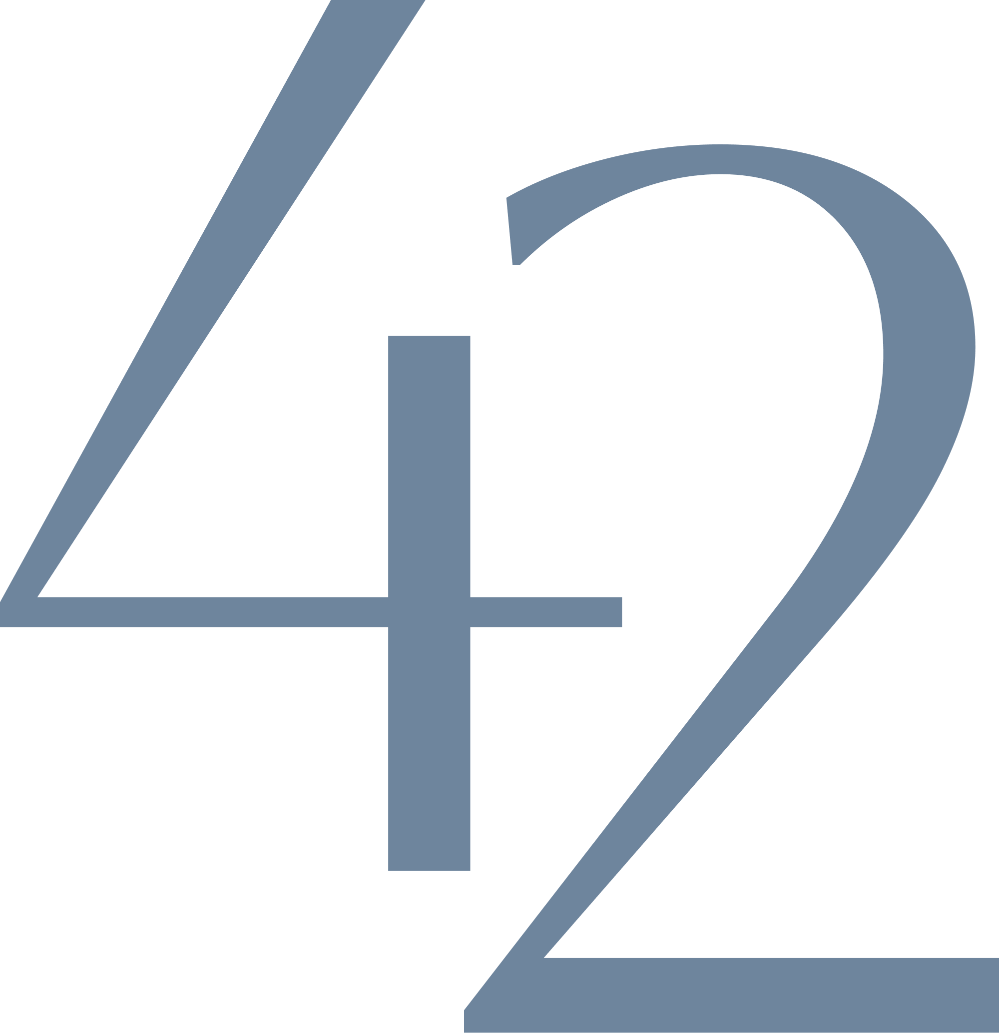 A simplified version of the Forty Two Advisory Group logo that uses the number 42.