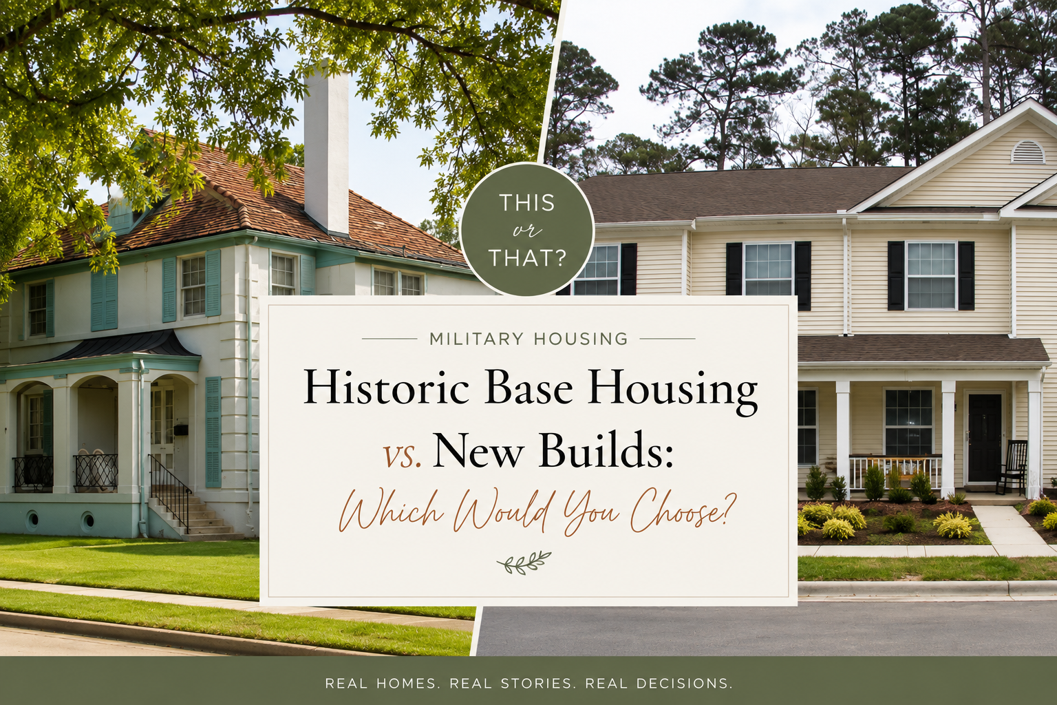 Historic Base Housing vs. New Builds: Which Would You Choose?