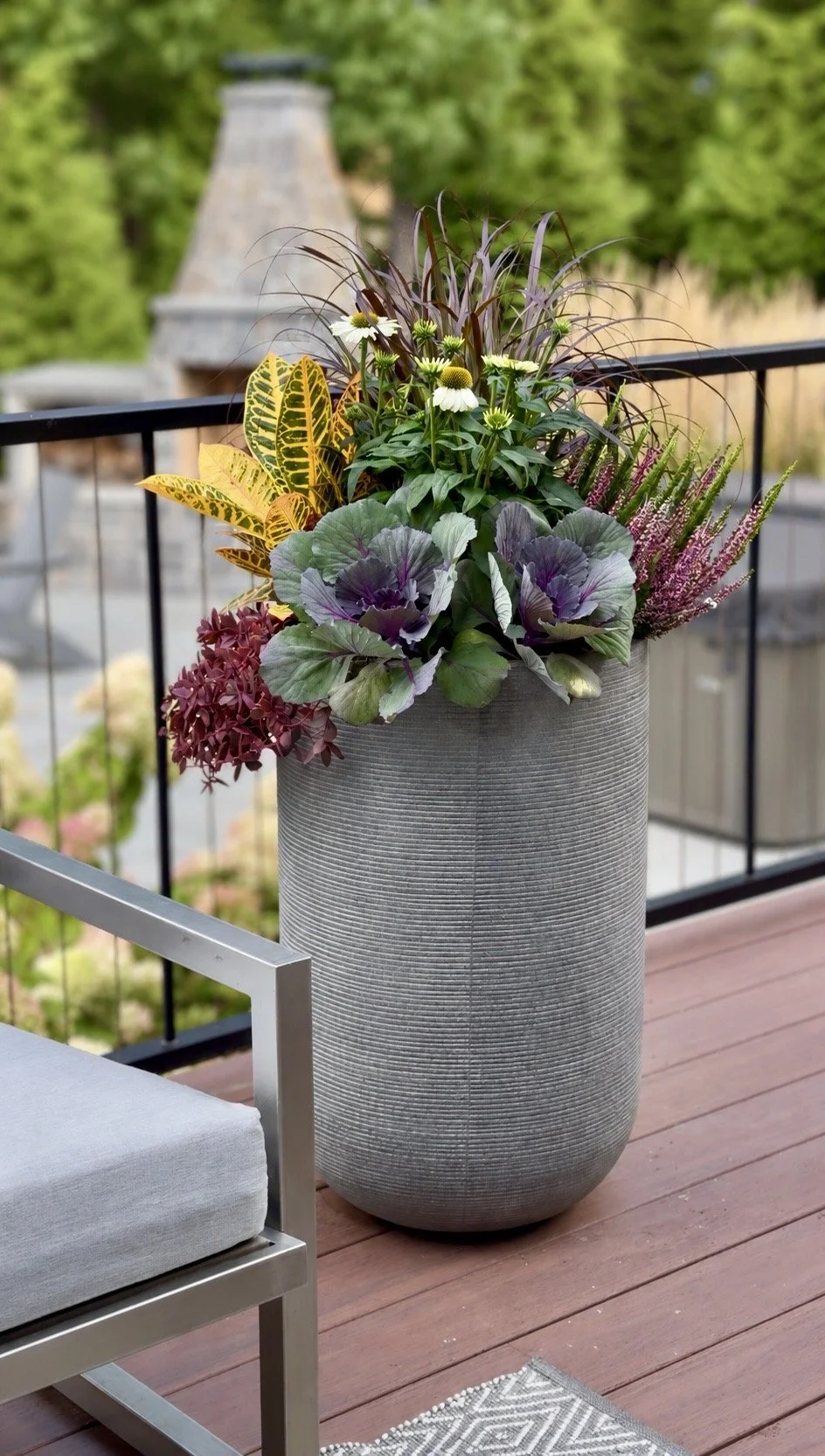Fall Planters - Fall Containers - Wellesley Massachusetts