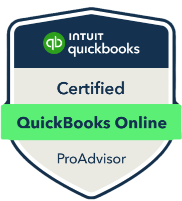 Badge for QuickBooks Online Certified ProAdvisor from Intuit QuickBooks.