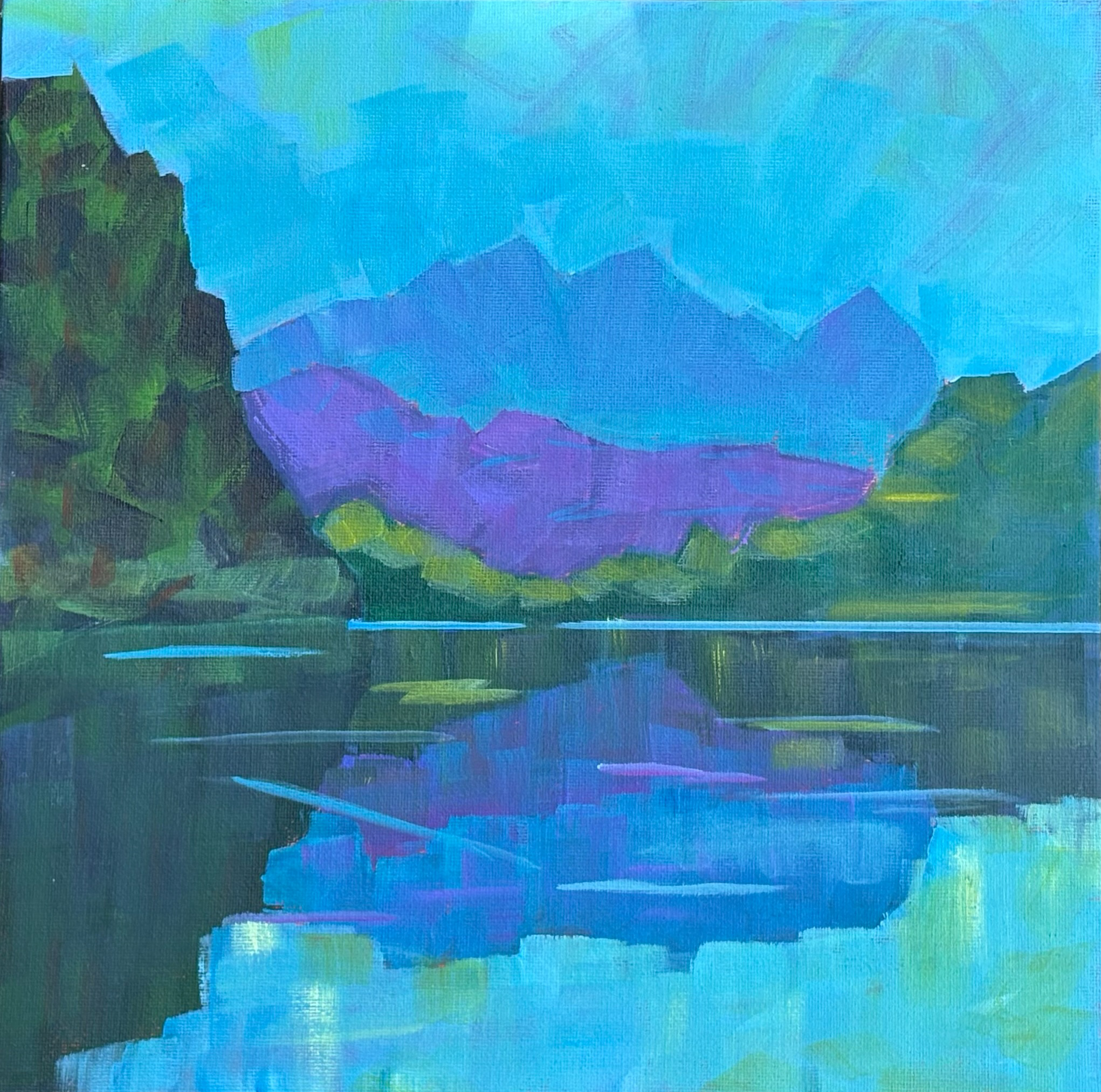 Reflections		12" x 12"	Acrylic on canvas