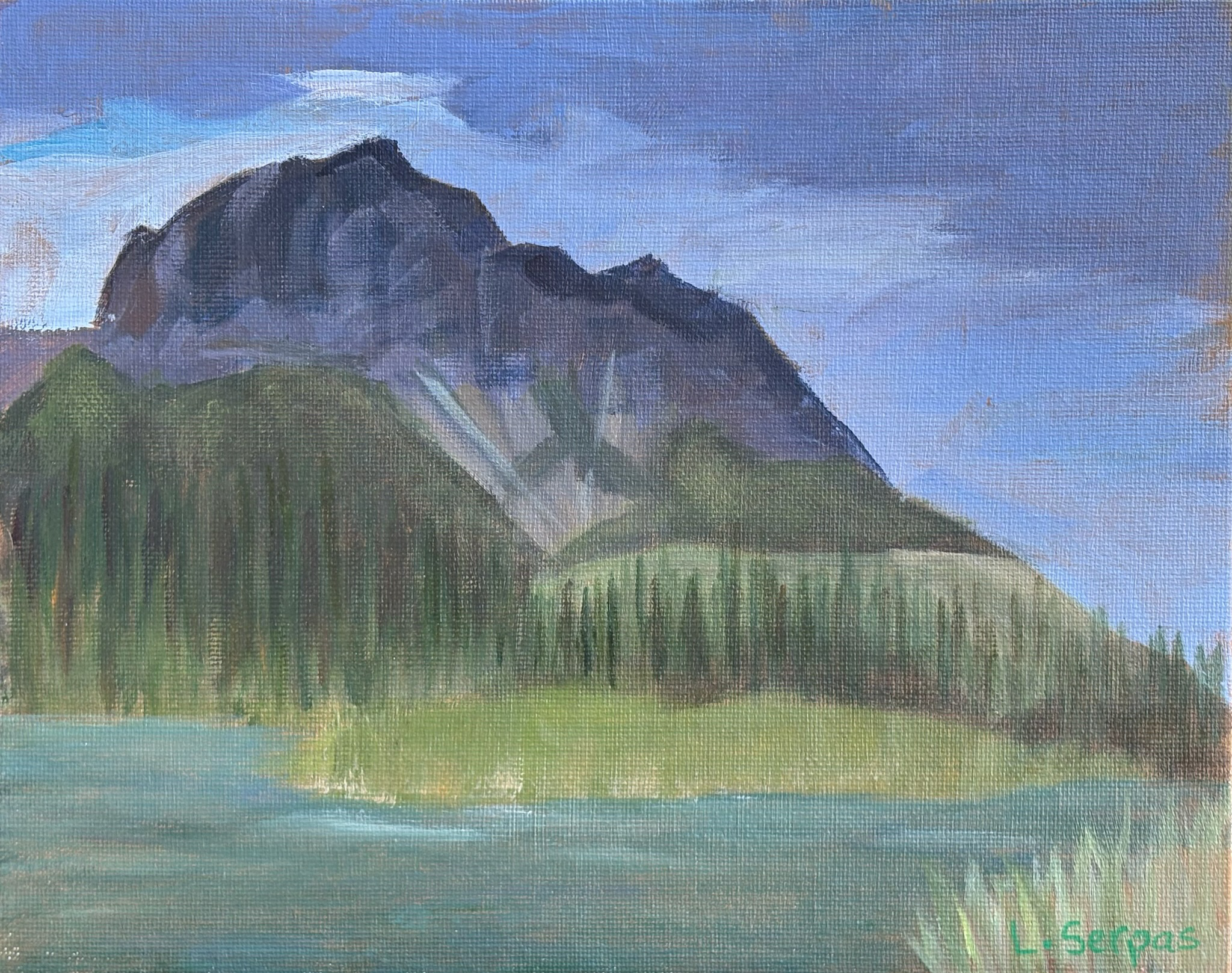 Mount Yamnuska		10" x 8"	Acrylic en plain air