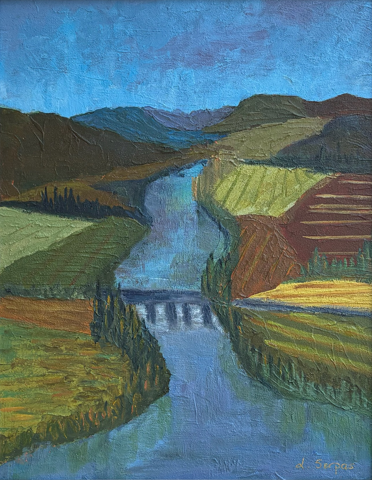 Domme - France		11" x 14"	Acrylic on board
